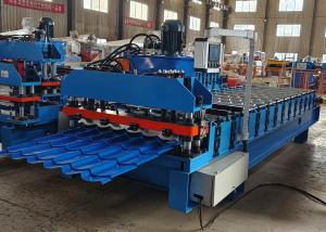 China Plc 70mm Shaft Roof Roll Forming Machine For Glazed Metal Tile wholesale