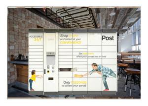 China Smart Intelligent Package Lockers Electronic Logistic Touch Screen Winnsen wholesale