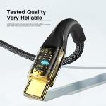 Type C To C USB Charging Cable Transparent 480Mbps 60W 100W Phone Cable