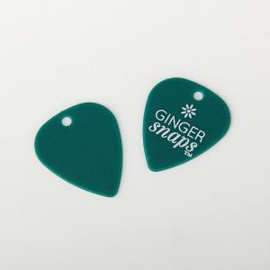 China Green Small Plastic Hooks Customized Logo Printing Plastic Guitar Pick wholesale