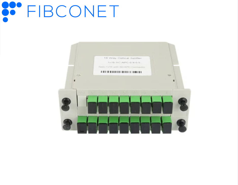1x4 1x8 1x16 1x32 SC UPC SC APC Fiber Optic PLC Cassette Splitter with Customized Design