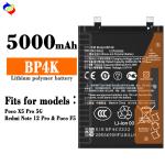 Black RECHARGABLE 3.87V 5000mAh BP4K Battery For Xiaomi POCO X5 pro / Redmi note