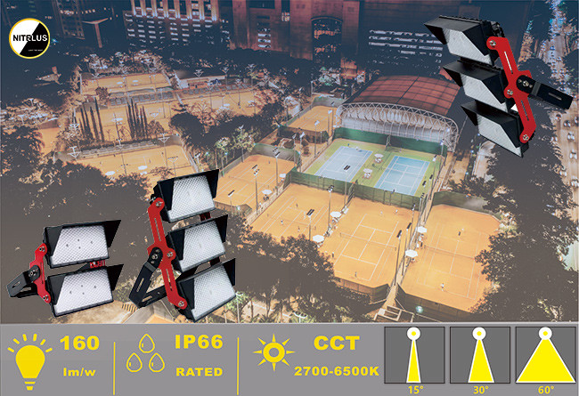 200W - 2000W High Mast LED Flood Light , Sports Arena Lighting 150LM/W High Lumen