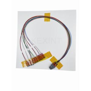 China KEXINT MTP (MPO) Female APC To MDC 16 Fiber Breakout OM4 (50/125) Fiber Optic Patch Cord wholesale