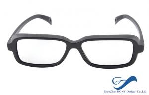 China Elegance Plastic Frame Plastic 3D Glasses ,  Men Circular Polarized 3D Computer Glasses on sale