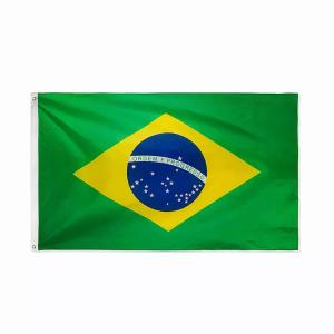 China 3X5ft Brazil Country Flag 100% Polyester Custom Countries Flags wholesale