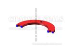Silicone Flat Rubber Sealing Washers , Anti Oxidation Soft Rubber Gasket