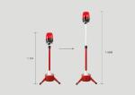 Red Round LED Pole Police Beacon Light Height Adjustable for Road Warning
