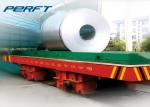 Heavy Duty hydraulic lifting Electric Rail Coil Transfer Trolley for factory