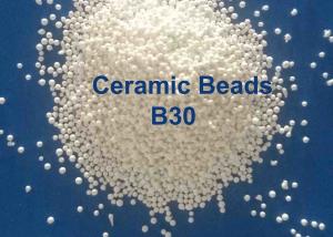 China Zero Ferrous Contamination B20-B505 Ceramic Beads Blasting Media , B40 / B120 / B205 Abrasive Bead Blasting Ball wholesale