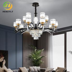 China Crystal Chandelier Lamp Arm Light Luxury European Style Living Room Main Lamp wholesale