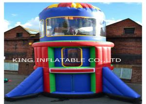 China Commercial Rocket Parachute 0.55mm Inflatable Jumping Castle wholesale