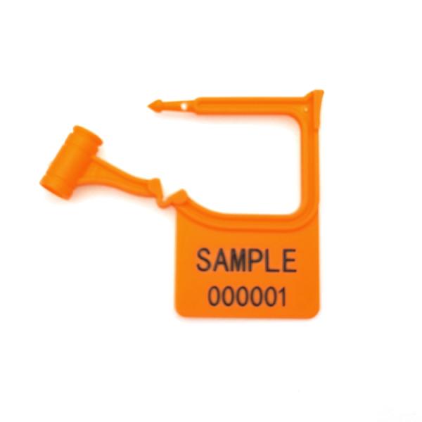 Disposable Mini Plastic Padlock Security Seal Self Locking Mechanism 49N Tensile Strength