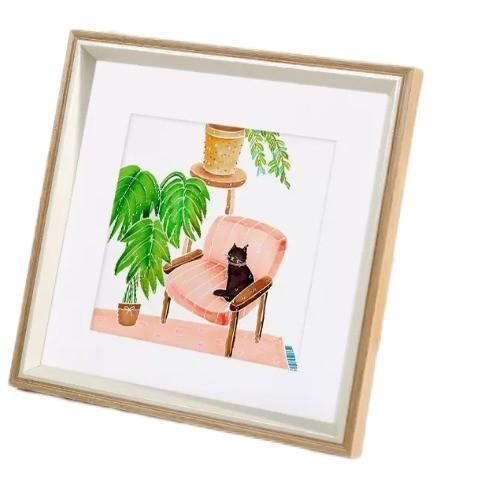 Mdf Personalized Wooden Painting Frame Wall Art Floater Frame For Display