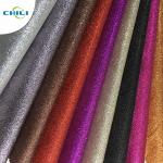 Customized Glitter Wall Fabric High Abrasion Resistance Easy Cutting Solid Color