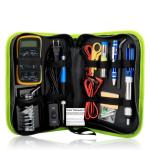 60w Soldering Iron Kit Temperature Adjustable Plastic Aluminum Alloy Green K010