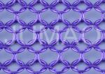 Pink / Purple Office Metal Ring Curtain Spec 1.0 Mm * 8 Mm Fireplace Screens