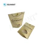 Mylar Kraft Paper Pouch Food Packing Bag Heat Sealed Stand Up Reusable Brown