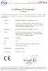Shenzhen SORO Electronics Co., Ltd. Certifications