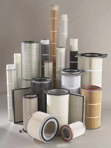 PTFE Membrane Polyester Pleated Filter Cartridge 0.3um ISO9001