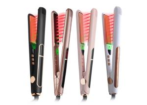 China Tourmaline Ceramic 2 In 1 Flat Iron wet to dry Hair Styler Straightener wholesale