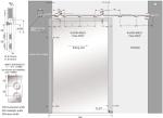 Glass Sliding Door Kit 107A, stainless steel 304, finishing satin, for bathroom