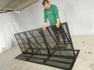 China Folding 1x1M Welded Crowd Control Fence Barrier For Music Festival wholesale