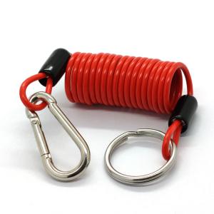 China Best PVC Coating Safety Spring Coil Retractable Tool Lanyard wholesale