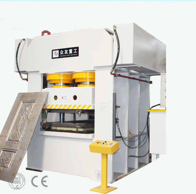 YQ32-1000 Four-column Two-beam Hydraulic Door Panel Embossing Press Machine