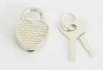 Zinc Alloy Heart Shaped Small Notebook Lock for Stationery