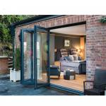 EPDM Waterproof Exterior Aluminum Folding Door Glass Bifold Patio Sliding