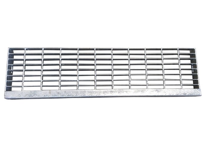ISO9001 Step Board Galvanized Steel Grating Walkway Pressure Resistance Welding