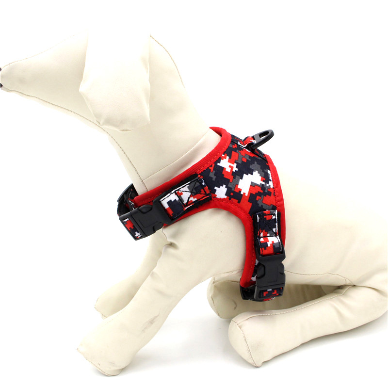 Chest 36-44cm Neck 33-39cm Small Dog Collars Fiber PU Pet Durable Dog Lift