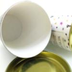 CMYK Printing Recycled Paper Composite Cans / Tea Tin Packaging Tube