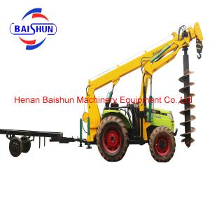 China High efficiency electric digging &amp; pole erection machine for earthmoving wholesale