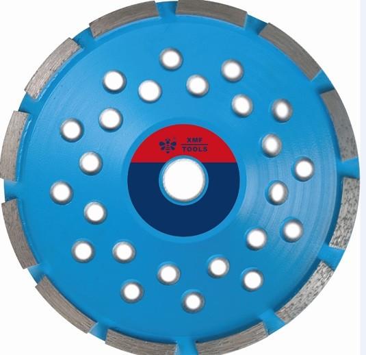 Sintered Single Diamond Cup Wheel , Marble Diamond Cup Grinding Wheel Silver