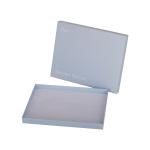 Grey Board Blue Clothing Paper Box Packaging Apparel With Lids And Base 4c