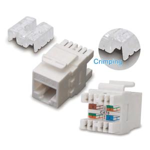 China UTP CAT5E RJ45 180 Degree Keystone Jack For Network wholesale