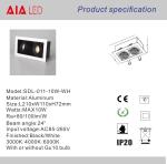 Interior flexible down light housing spot light housing &indoor beans gall spot