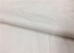 0.6 Mm White Pu Pvc Leather , Knitted Fabric Backing Polyester Faux Leather