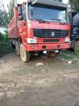 2015 Made Slightly Used Howo Dump Truck 8x4 Howo Tipper Truck Red Color