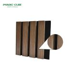 Melamine Finish Wooden Slats Wall Polyester Sound Insulation Board Panel