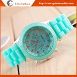 Candy Color Rose Gold Silicone Watch Geneva Watches Jelly Watch OEM Kids Watch
