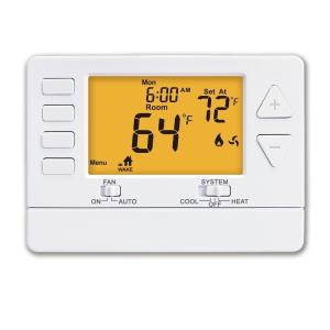 China Single Stage Air Conditioner Digital Temperature Controller Heating Riseem Thermostat with Battery wholesale