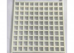 China Aluminum Open Cell Ceiling Square Grid 600 * 600mm 75 * 75mm Powder Coated Finish wholesale