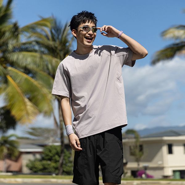 Summer UPF50+ UV Protection Lightweight Breathable Sun Protection Quick Dry Couple Sports Short Sleeve T-Shirt