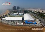 UV Resistant 850g/Sqm Big Exhibition Tent With ABS Solid Wall
