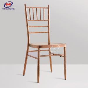 China Modern Chiavari Stainless Steel Cafe Chair Ss Furniture Chair For Wedding Reception on sale