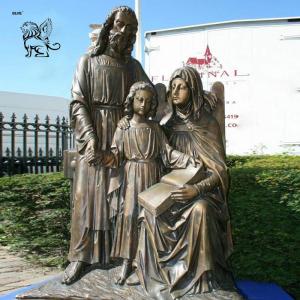 China Bronze Holy Family Sculpture Life Size St. Joseph And Mary Statue Outdoor Orthodox Religious wholesale