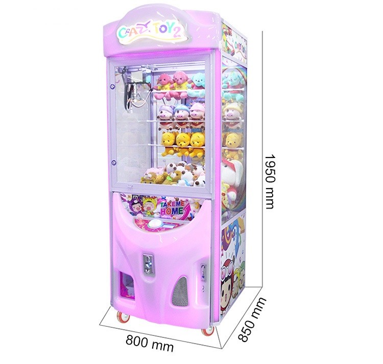 Crazy Toy Claw Gift Vending Game Machine 220V W800*D850*H1950 mm